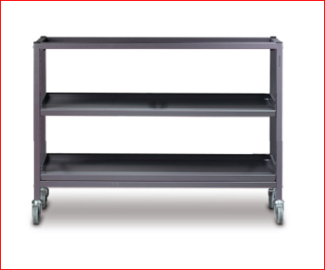 Low Trolley 725mm Set 14 in Grey with Shelves